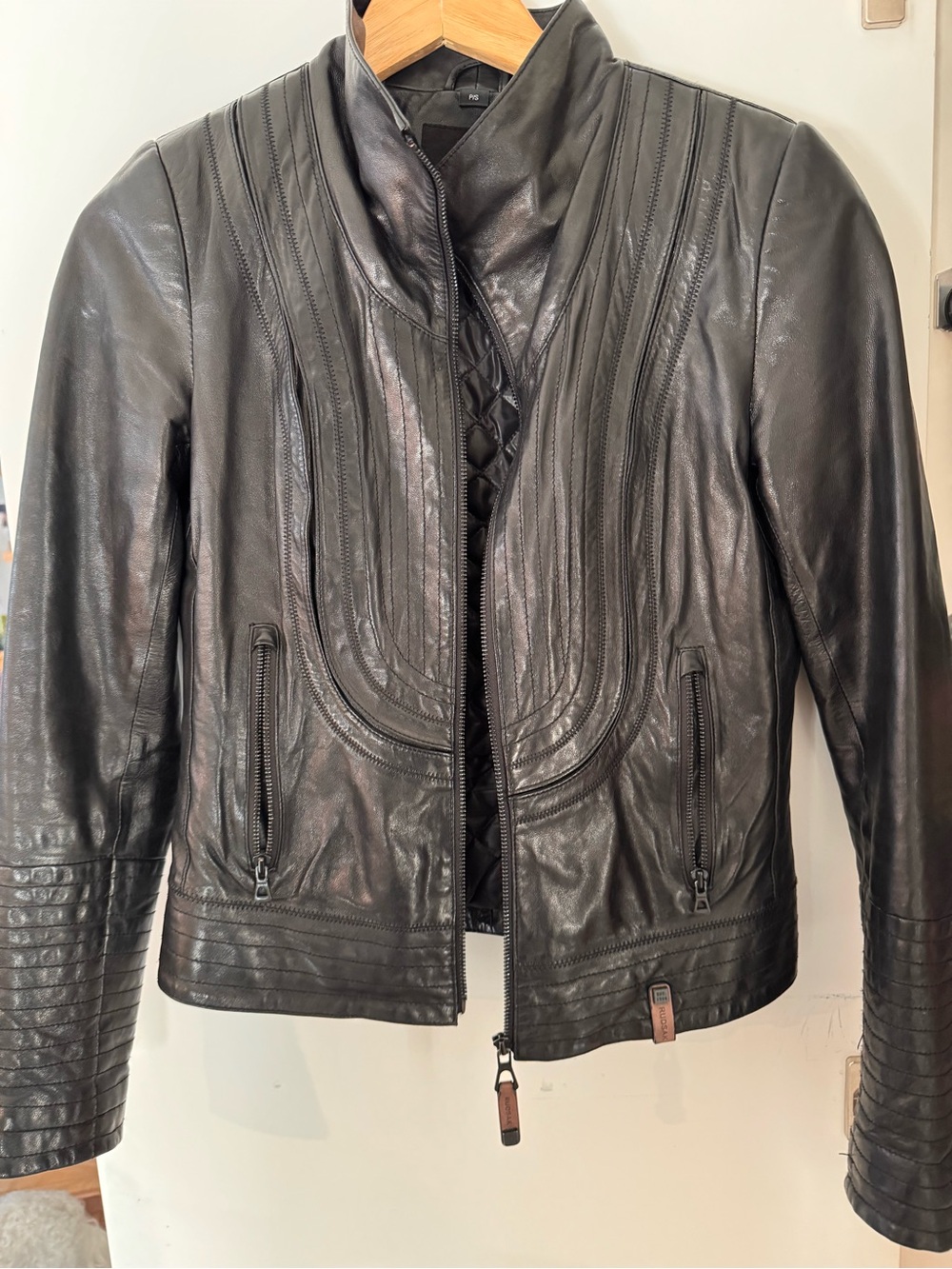 RUDSAK Black Leather Jacket P/S | Quilted Lining
